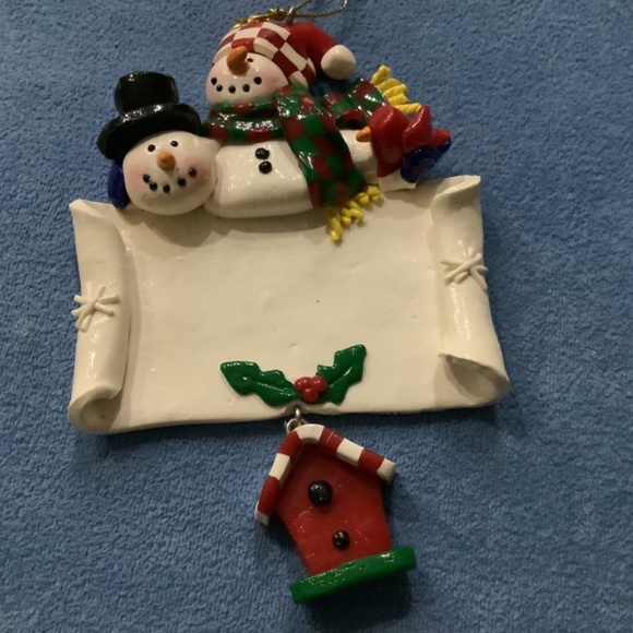 Christmas trees Snowmen ornament, Personalize - Picture 3 of 4